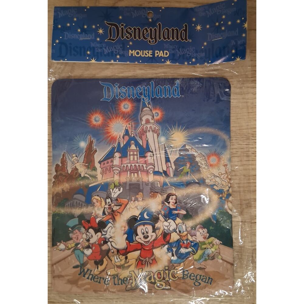 NEW Vintage Disney Land "Where The Magic Began" Mouse Pad NEW Unopened NWT